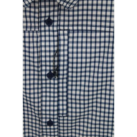 Costa hybrid tech button down plaid large - Picture 3 of 7